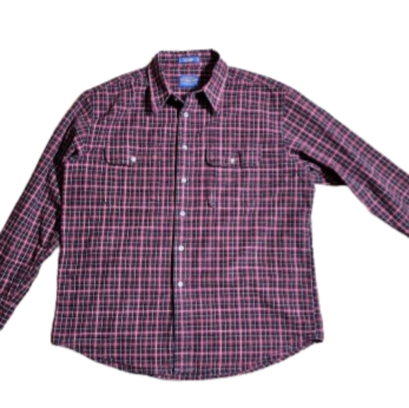 Pendleton Red Plaid Cotton Flannel Button Down Shirt Men's Size XL - Picture 1 of 11